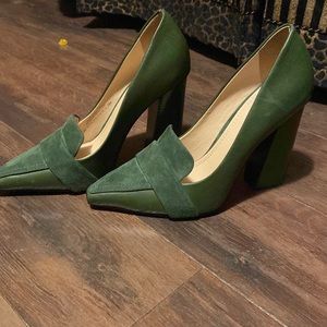 Green Tory Burch heels